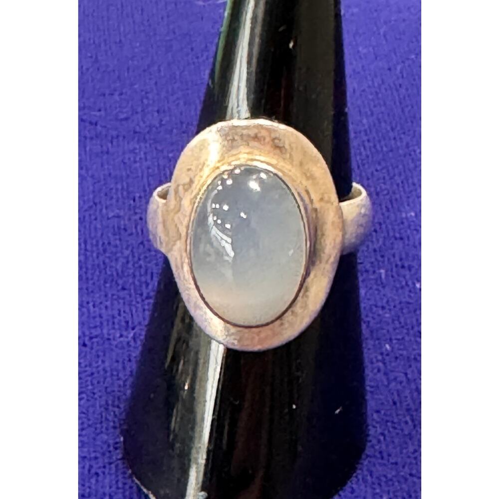 Sterling Silver Rainbow Moonstone ring size 7.5